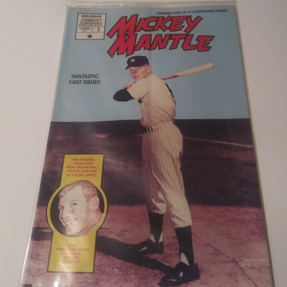 MICKEY MANTLE COMIC BOOK  FANTASTIC FIRST ISSUE